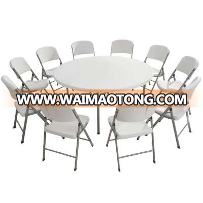 New fashion manufacturer plastic round folding table